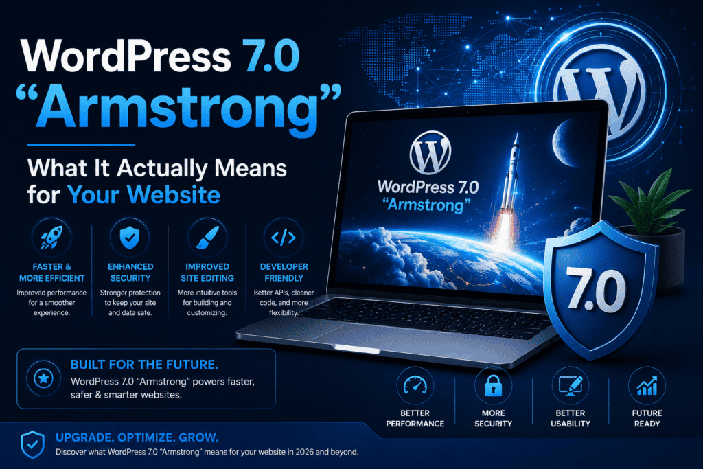 WordPress 7.0 launch infographic | Touseef Hussain WordPress Developer Pakistan