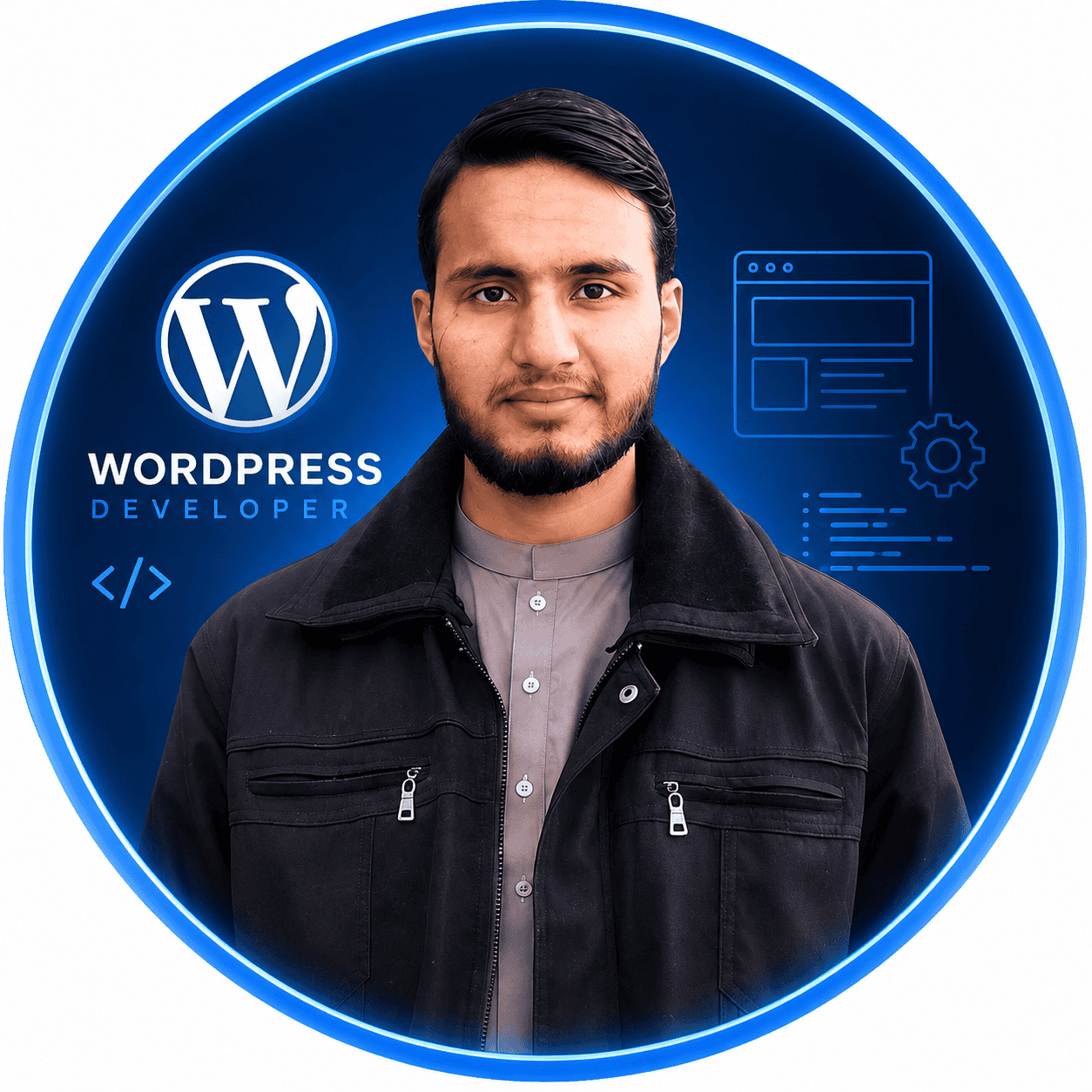 Touseef Hussain - WordPress Developer Pakistan working on website design