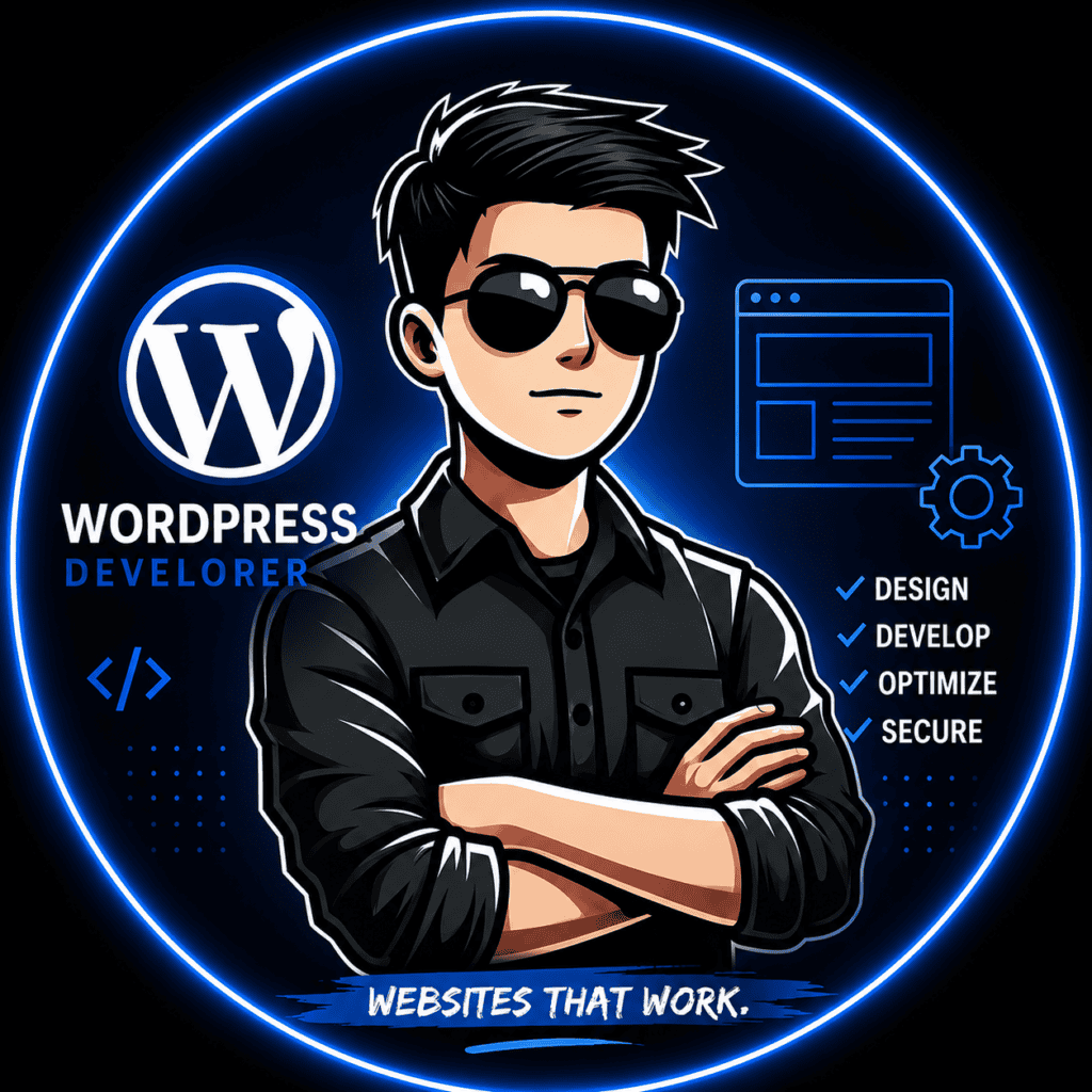 Touseef Hussain - WordPress Developer Pakistan working on website design