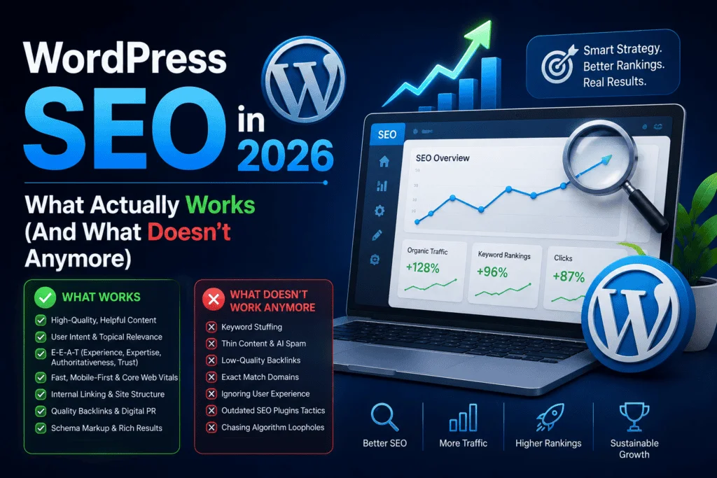 WordPress SEO strategy 2026 guide | Freelance WordPress Developer