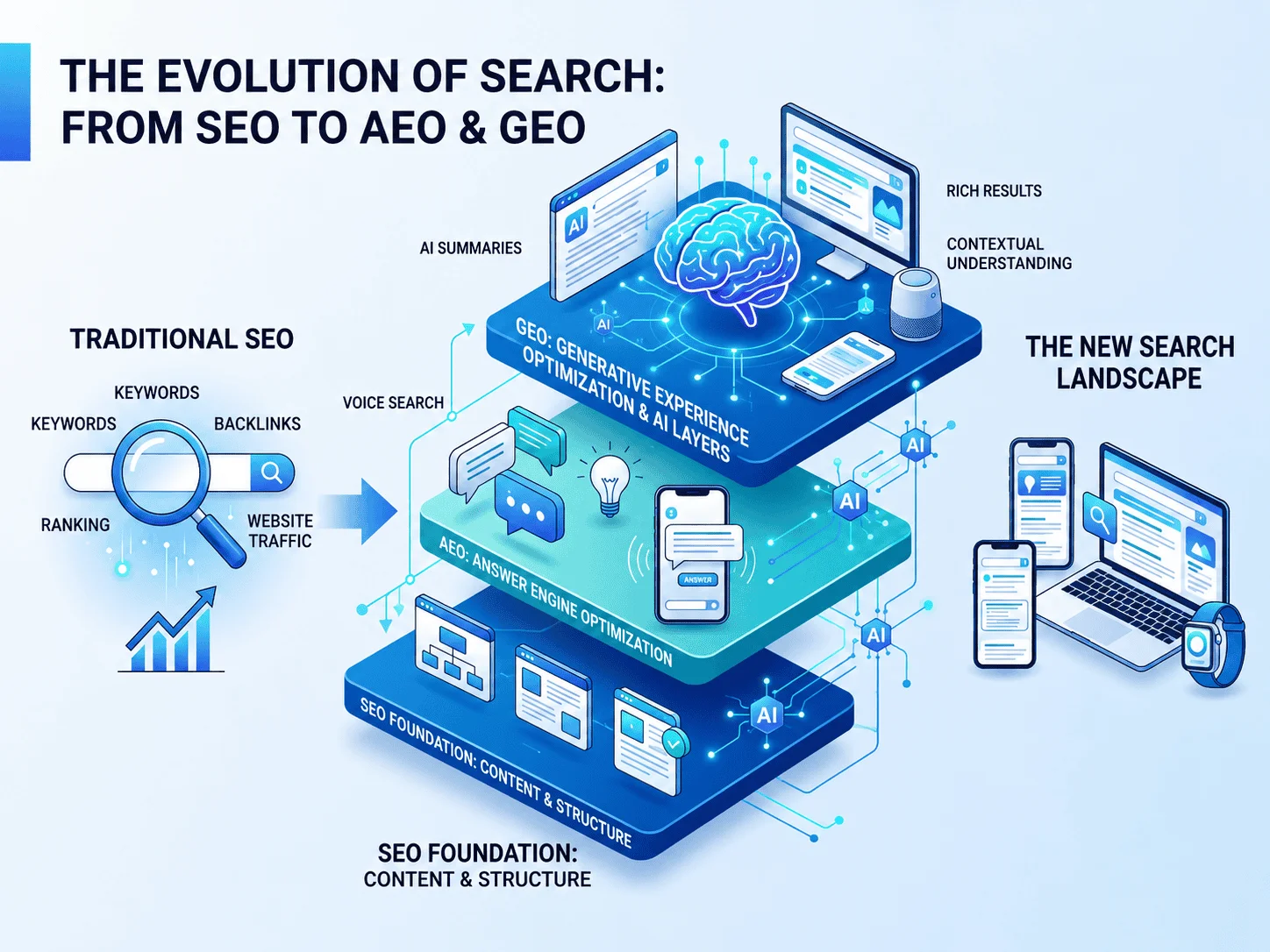 SEO evolution 2026 framework AEO GEO LLM optimization | Freelance WordPress Developer